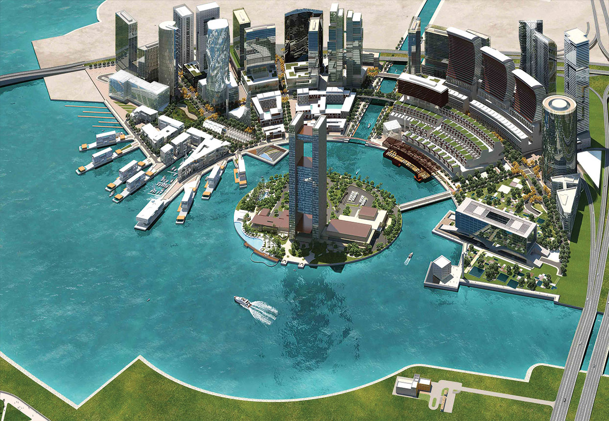 مشروع تطوير أرض منطقة خليج البحرين