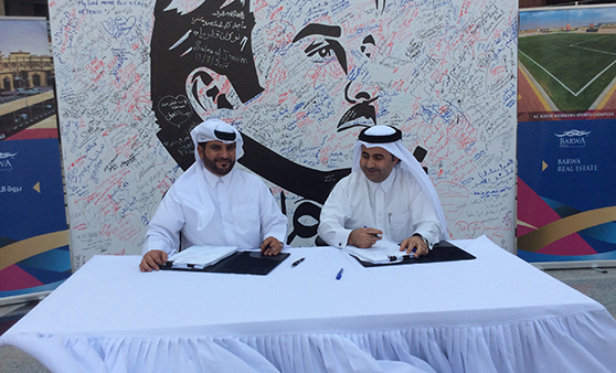 Barwa Real Estate signs  leasing contract for Mustawdaat project 